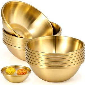 lot 8086 image: Ferrochef Brass Pooja Bowl Set of 12 3.15 Inch Small