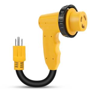 lot 8095 image: Kooprimit RV Power Adapter Cord 15A Male to 30A Female 125V