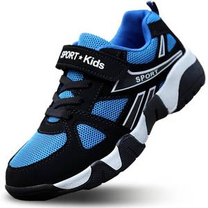 lot 8121 image: GDEBYZ Kids Running Shoes Boys Girls Mesh Sneakers Black Blue Size 3