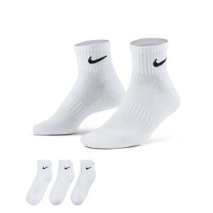 lot 8129 image: Nike Unisex Training Ankle Socks, 3 Pairs, WhiteBlack, X-Large SX7667-100