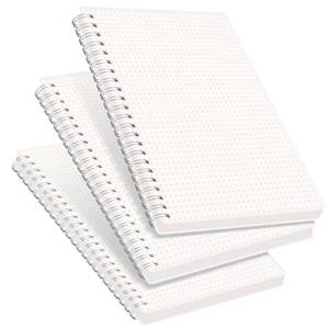 lot 8154 image: RETTACY Dotted Journal Notebook A5 3-Pack 160 Pages per Pack