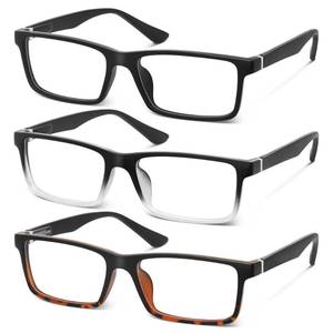 lot 8185 image: Kunchu Reading Glasses Blue Light Blocking Men 1.5X 3 Pairs