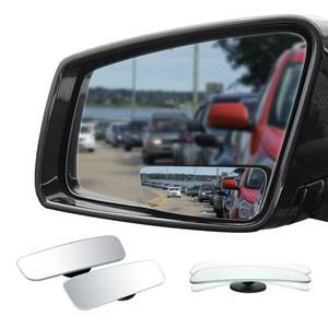 lot 8194 image: Ampper Car Blind Spot Mirror, Rectangle Frameless Convex, 2 Pc