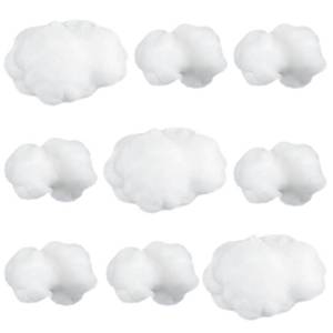 lot 8202 image: Jetec Artificial Cloud Props White 9 Pcs Small and Medium Sizes