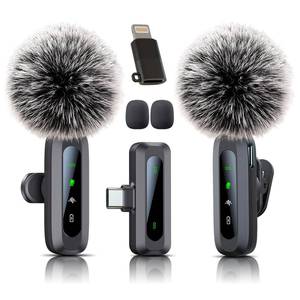 lot 8228 image: Wireless Lavalier Microphone for iPhone Android USB-C