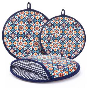 lot 10260 image: Ferrochef 2 Pcs 10 12 Tortilla Warmer Pouch, Mexican Tile