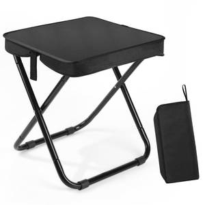lot 13752 image: Ceutily Portable Folding Stool 16 Inch Tall Aluminum Frame
