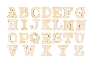 lot 13774 image: Cregugua Unfinished Wood Letters 3 Inch 174 Pieces Wooden Alphabet