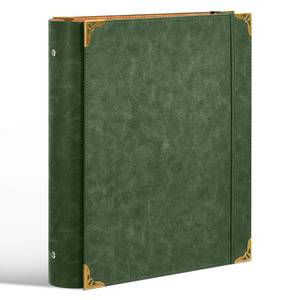 lot 13783 image: 3 Ring Binder 2 Inch PU Leather Green