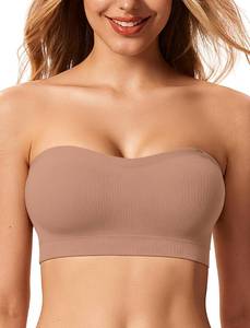 lot 13793 image: LetsJoli Strapless Push Up Bandeau Bra Wireless Padded For Women XL