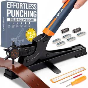 lot 13794 image: Pro-Master Smart & Simple Desktop Leather Hole Puncher 0.08-0.18 in 6 Sizes