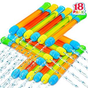 lot 13806 image: JOYIN 18 Pack 16.5-Inch Water Blaster Squirt Guns Set