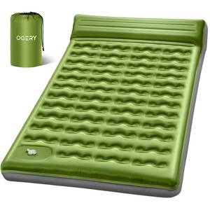 lot 13811 image: OGERY Double Inflatable Sleeping Pad 6-Inch Thick Camping Mattress