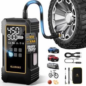 lot 13814 image: OlarHike Portable Tire Inflator Air Compressor 12000mAh  Retail $105.99