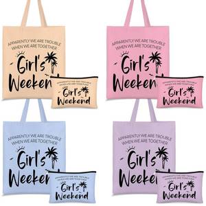lot 13819 image: Paterr Girls Weekend Travel Tote and Makeup Bag Set 8 Pcs