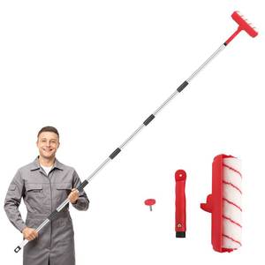 lot 13823 image: TOXYMHO Ceiling Paint Roller No Drip Kit with 98-Inch Extension Pole