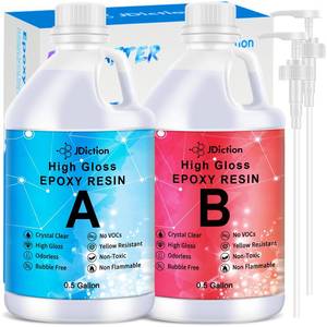 lot 13827 image: JDiction Crystal Clear Epoxy Resin 1 Gallon