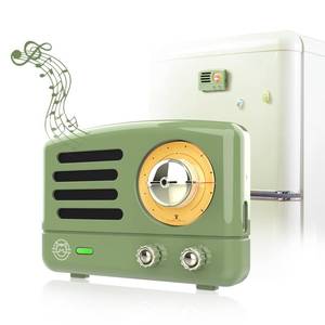 lot 14026 image: Muzen Magnetic Sticker Portable Bluetooth Speaker Bluetooth 5.3 Mini Retro
