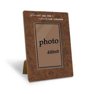 lot 14029 image: EDQAWN Rustic Wood Grain Picture Frame Fits 4 x 6 Inch Photo Tabletop Desk