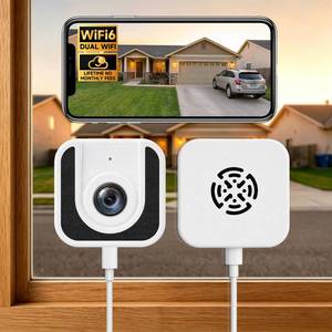 lot 14030 image: CEMANTA 3MP Window Security Camera with Full-Color Night Vision