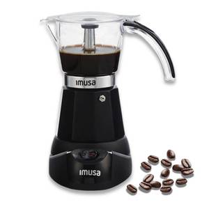 lot 14035 image: Imusa Electric Espresso Maker 3 or 6 Cup Black