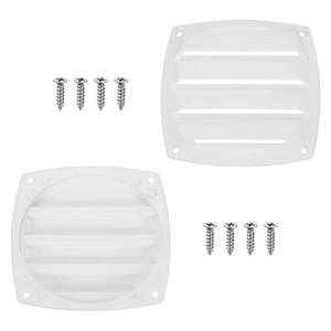 lot 14044 image: uxcell Boat Vent Cover, 5.31 x 5.31 Inch Louvered Plastic Flush Vent