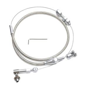 lot 14065 image: MaySpare Throttle Cable 36 Inch Stainless Steel Braided Hi-Tech Kit