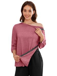 lot 14069 image: Deyeek Womens Post Surgery Tear Away Shirt with Side Snap Closure 2XL