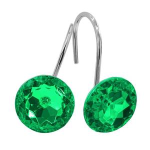 lot 14418 image: MitoVilla Green Diamond Crystal Shower Curtain Hooks Rings 12 Pack