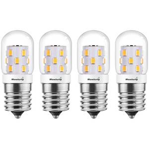 lot 14420 image: LED Microwave Light Bulb E17 40W Equivalent 3000K Warm White 4 Pack