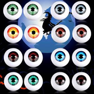 lot 14434 image: Kasyat Halloween Plastic Scary Eyeballs 16 Pieces 0.87 Inch
