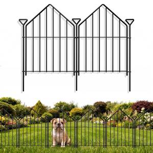 lot 17657 image: Garden Fence Border 17 In x 20 Ft 20 Panels Rustproof Metal No Dig