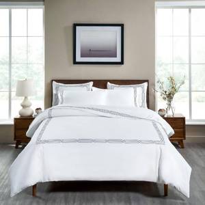 lot 17662 image: Superior Egyptian Cotton 1200 Thread Count Duvet Cover Set KingCalifornia King  Retail $428