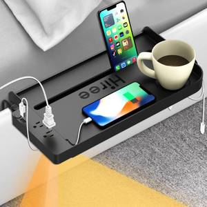 lot 17669 image: Hiree Bunk Bed Bedside Shelf with USB Charging Port and 2 AC Outlets