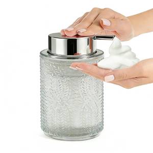 lot 18495 image: Karuwil Glass Foaming Soap Dispenser Clear B