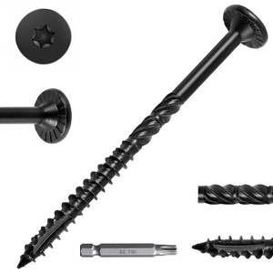lot 18556 image: FMhotu Wood Screws #14 4-12 Inch 50 Pcs Black