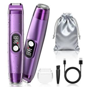 lot 18557 image: ATEGESE Bikini Trimmer for Women 2-in-1 Electric Razor & Shaver
