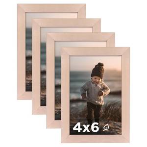 lot 18577 image: KINLINK Picture Frame 4x6 Rose Gold Set of 4 Plexiglass
