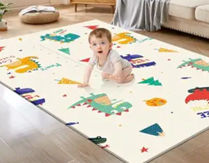 lot 1424 image: Bammax Dinosaurs & Safari Playmat Folded Printed Mat w Carry Handles