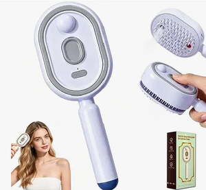 lot 2166 image: Electric Spray Retractable Air Cushion Comb Hair Brush with USB Cable