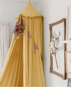 lot 17652 image: Yellow Fabric Cover With Metal Insert