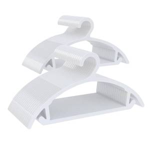lot 1489 image: ABHENG Kids Plastic Hangers 100 Pack 14 Inch White UAPY09100W