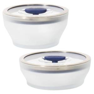 lot 1556 image: Anyday 4-Pc Microwave Cookware & Glass Food Storage Set Medium Blueberry