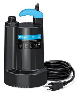 lot 1560 image: BOMGIE Submersible Water Pump 16 HP 1850 GPH Sump Pump 10ft Cord