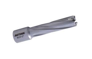lot 2271 image: ACTOOL Carbide Tipped Annular Cutter 58 in Dia x 2 in Depth 34 in Weldon Shank