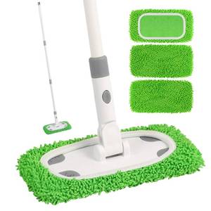 lot 2294 image: ZHAYAO 2-in-1 Sweeper Mop System with 3 Reusable Microfiber Pads