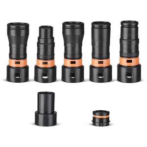 lot 2363 image: HUDLL Shop Vac Hose Adapter Kit, 7-Piece, 1-14 Inch Hose