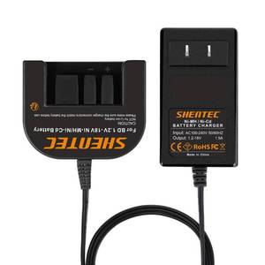 lot 2369 image: Shentec Battery Charger 1.2V-18V Ni-MH Ni-Cd Black & Decker Compatible