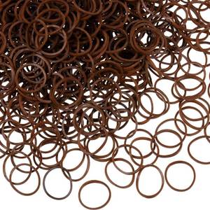 lot 2388 image: Hicarer Mini Soft Elastic Rubber Hair Bands 1000 Pcs 12 Inch Dark Brown