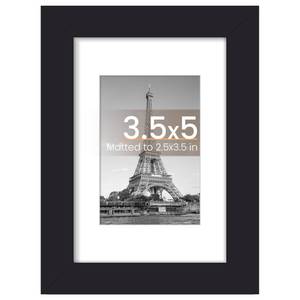 lot 2399 image: Upsimples Black Picture Frame 3.5x5 Wall Decor Photo Frame 1 Pack